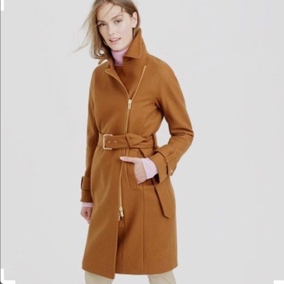 J. Crew Jackets & Blazers - NWOT J.Crew Wool belted trench, tan, size 2
